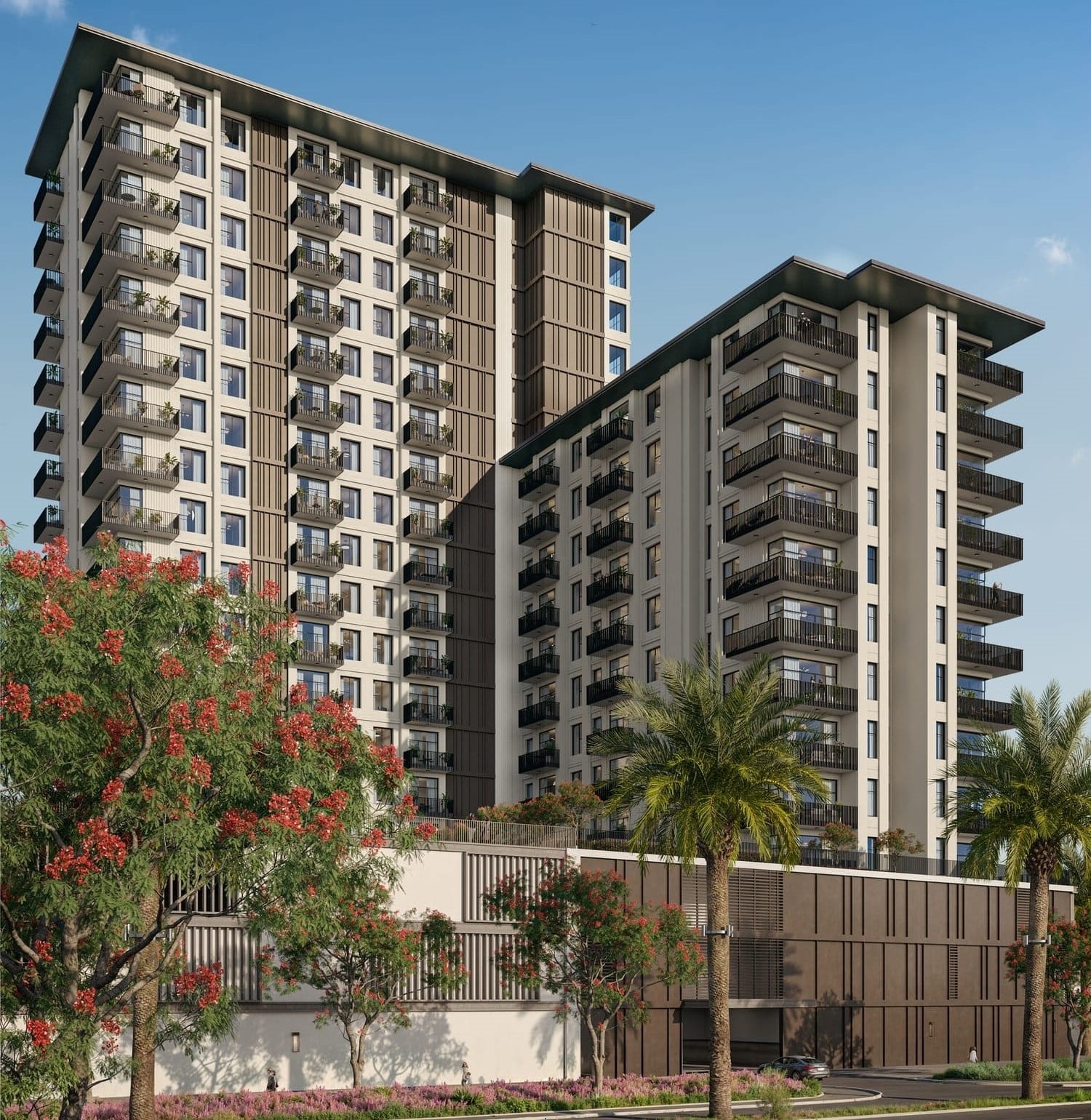 Apartament z  sypialniami, 58.50m² w Dubaj, Zjednoczone Emiraty Arabskie [ID: 1102-d9a4f7b3]